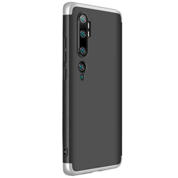 

Пластиковая накладка GKK LikGus 360 градусов для Xiaomi Mi Note 10 Pro (Черный / Серебряный) (872041)