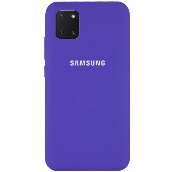 

Чехол Silicone Cover Full Protective (AA) для Samsung Galaxy Note 10 Lite (A81) (Фиолетовый / Purple) (902051)