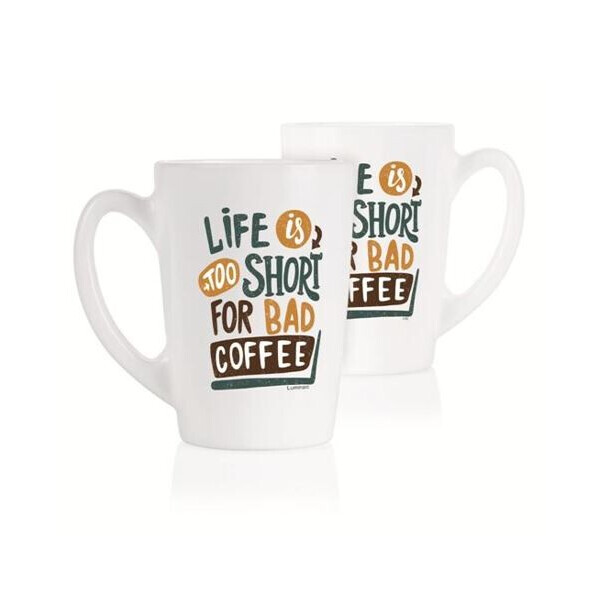 

Набор чашек LUMINARC NEW MORNING LIFE IS SHORT (6485557)