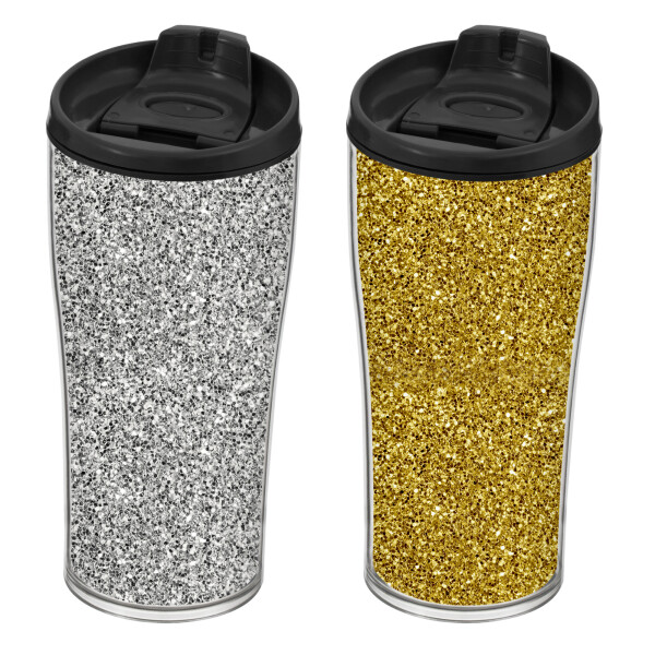 

Термокружка HEREVIN Silver&Gold Glitter MIX (6505980)
