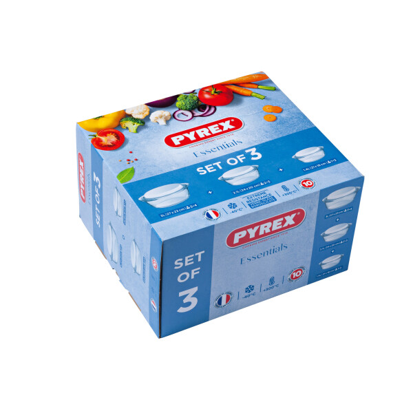 

Набор кастрюль PYREX ESSENTIALS, 3 предмета (6354438)