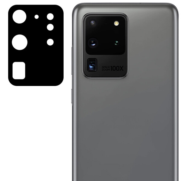

Гибкое защитное стекло 0.18mm на камеру (тех.пак) для Samsung Galaxy S20 Ultra Черный