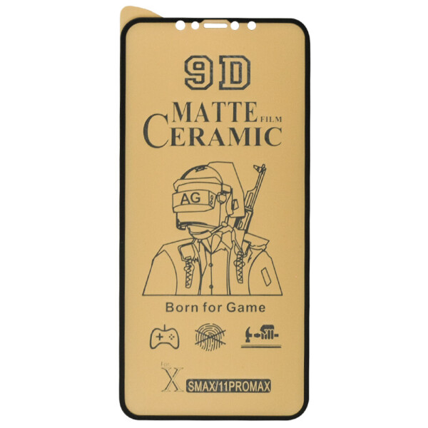 

Защитная пленка Ceramics Matte 9D для Apple iPhone 11 Pro (5.8") / X / XS Черная