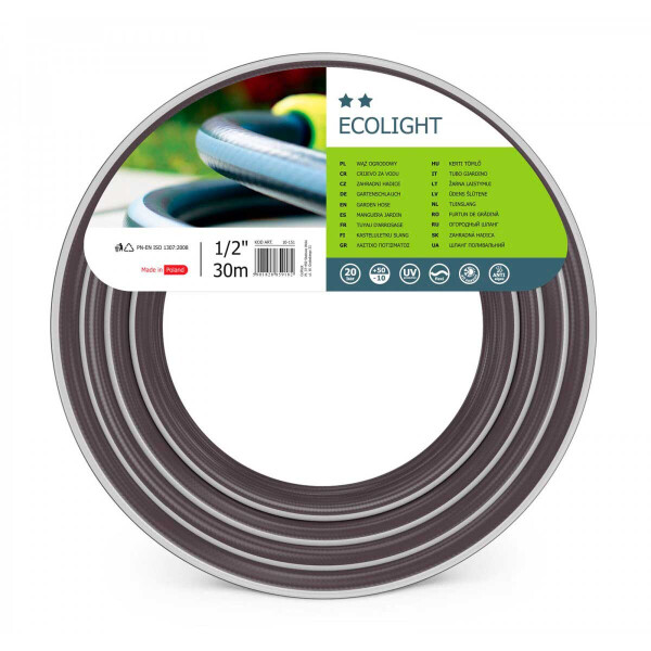 

Шланг поливочный Cellfast ECOLIGHT 1/2" длина 30 м (10-151)