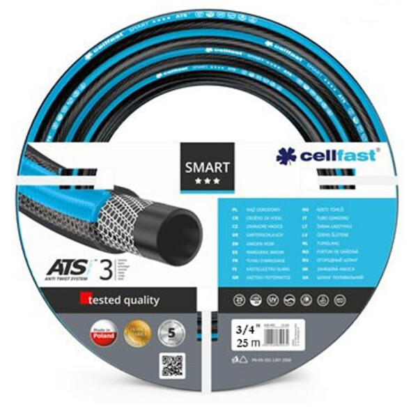 

Шланг поливочный Cellfast SMART 3/4" длина 25 м