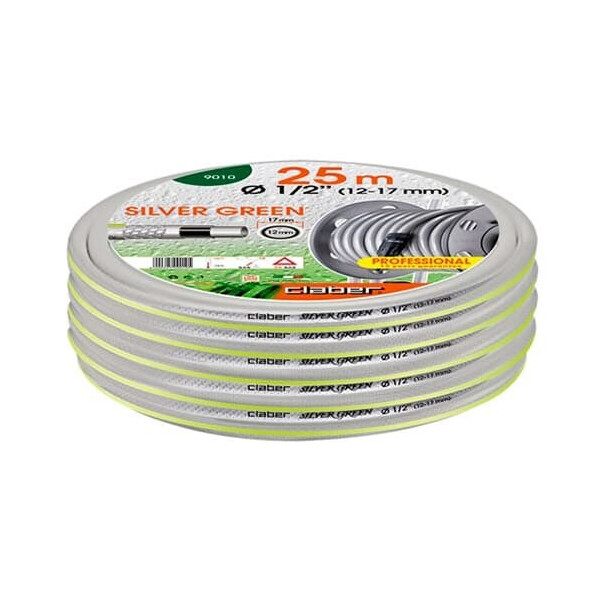 

Шланг поливочный Claber Silver Green 1/2" 25м серый (90100000)