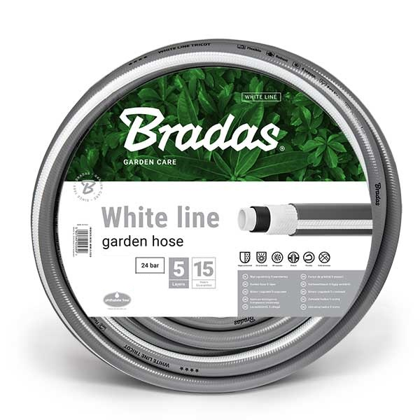

Шланг садовый Bradas 5 слойный WHITE LINE 3/4", 20м, WWL3/420