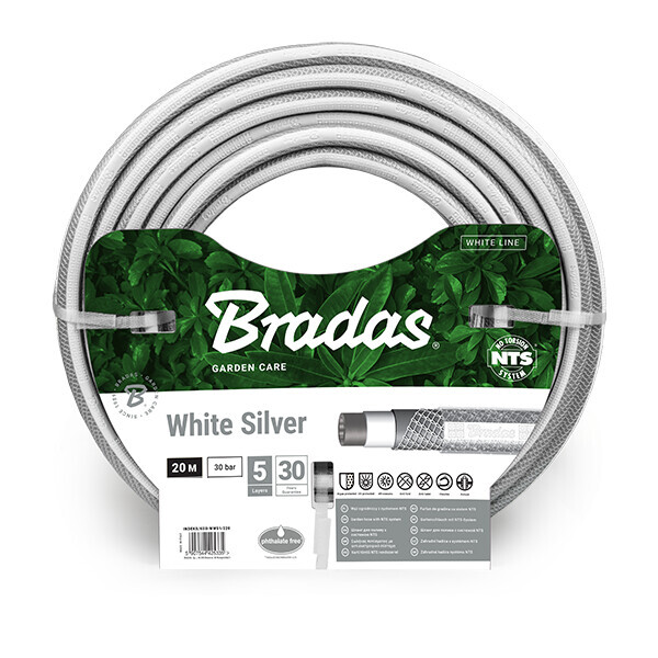 

Шланг садовый Bradas NTS WHITE SILVER 3/4" 20м, WWS3/420