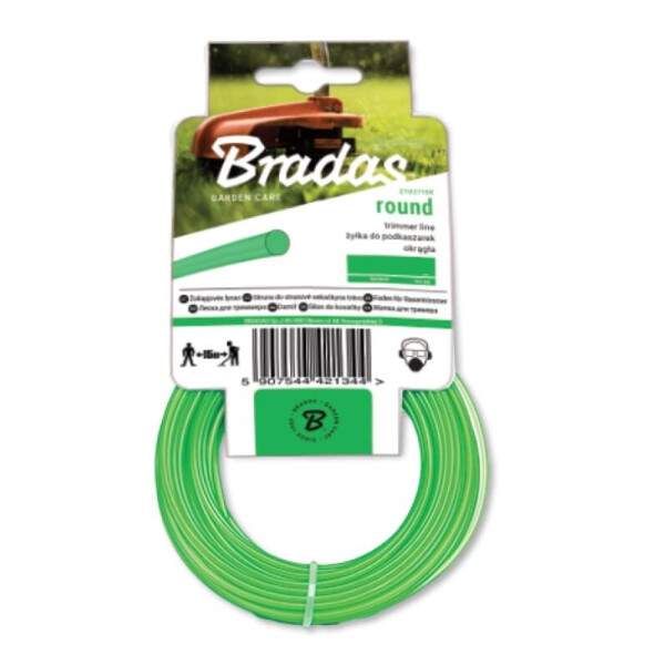 

Леска для триммера Bradas TRIMMER круглая 2,4ммx15м (ZTO2415K)