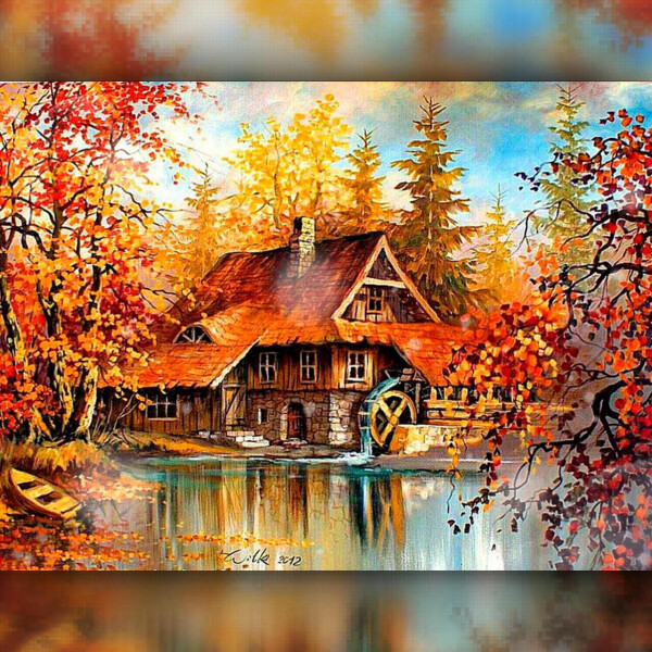 

Алмазная вышивка Осенний пейзаж 30x40 The Wortex Diamonds (TWD30044)