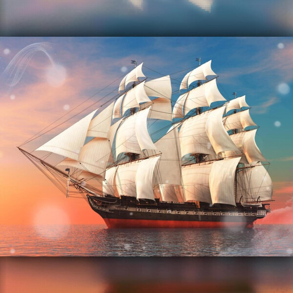 

Алмазная вышивка Огромный корабль 30x40 The Wortex Diamonds (TWD30047)