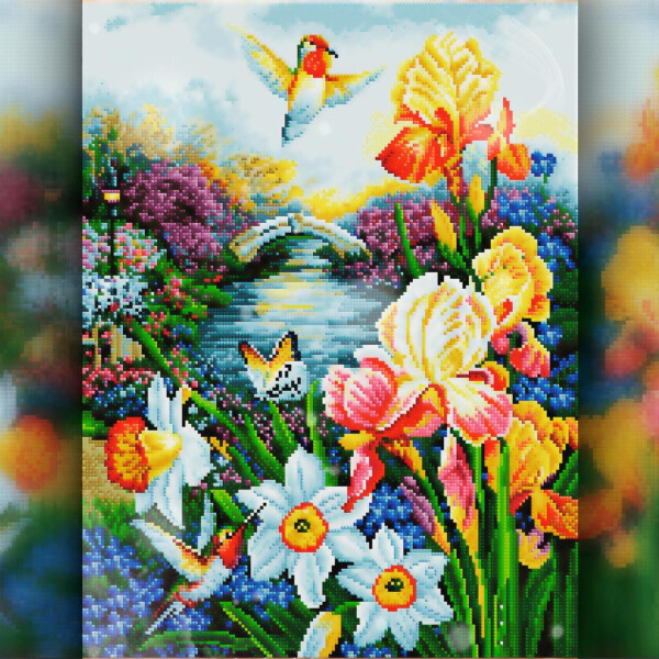 

Алмазная вышивка Вид в саду 30x40 The Wortex Diamonds (TWD10066)