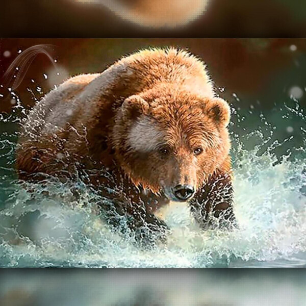 

Алмазная вышивка Мишка на охоте 30x40 The Wortex Diamonds (TWD20061)