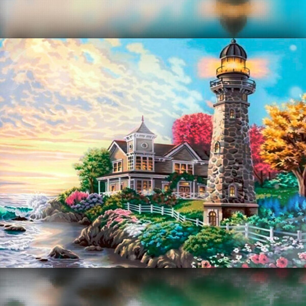 

Алмазная вышивка Маяк у Моря 30x40 The Wortex Diamonds (TWD30054)