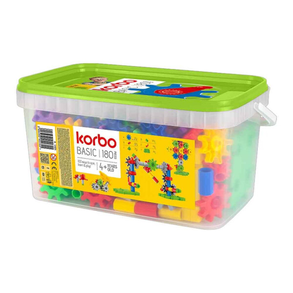 

Набор для творческого конструирования Korbo Basic 180 деталей (R.1405)