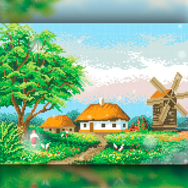 

Алмазная вышивка The Wortex Diamonds Дом у мельницы 40x50 (TWD30006L)