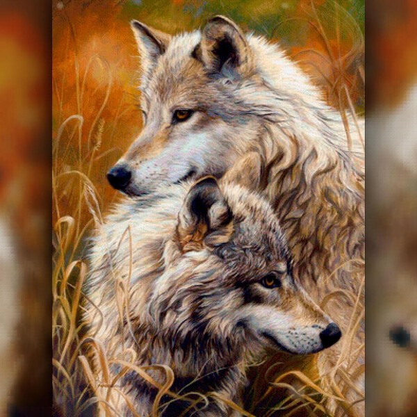 

Алмазная вышивка The Wortex Diamonds Семья Волков 40x50 (TWD20010L)