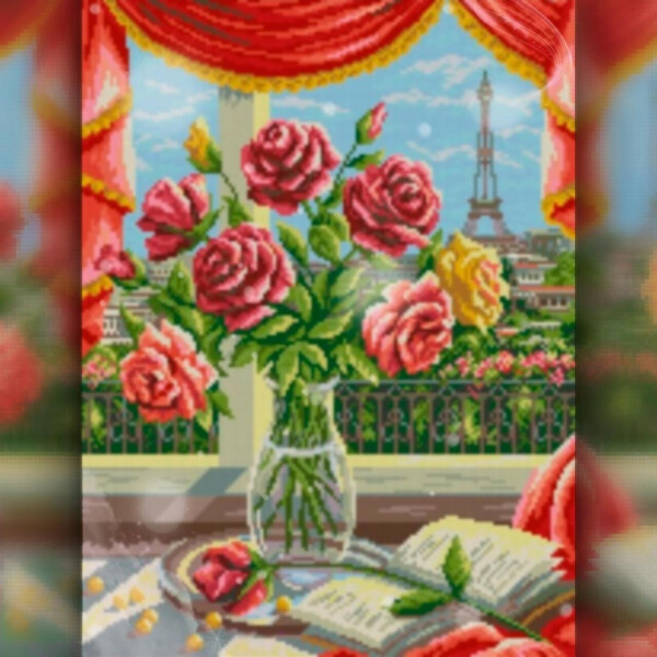 

Алмазная вышивка The Wortex Diamonds Ваза с цветами 40x50 (TWD10039L)