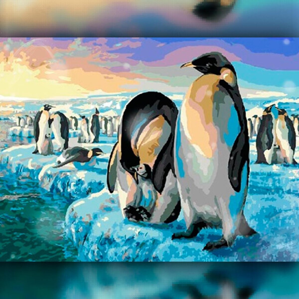 

Алмазная вышивка The Wortex Diamonds Пингвины 40x50 (TWD20021L)