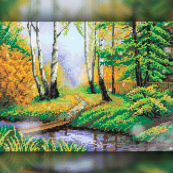 

Алмазная вышивка The Wortex Diamonds Ранняя осень 40x50 (TWD30018L)
