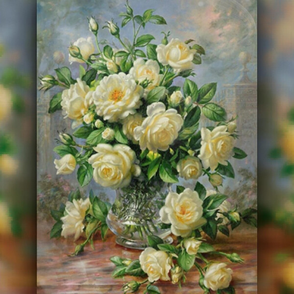 

Алмазная вышивка The Wortex Diamonds Желтые Розы 30x40 (TWD10014)