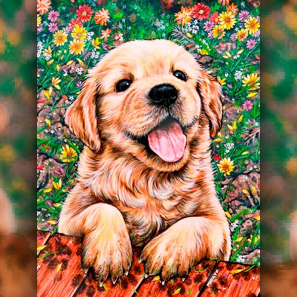 

Алмазная вышивка The Wortex Diamonds Щенок 30x40 (TWD20009)