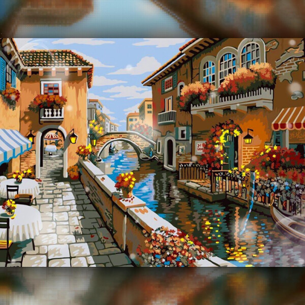 

Алмазная вышивка The Wortex Diamonds Уличка Венеции 30x40 (TWD30016)