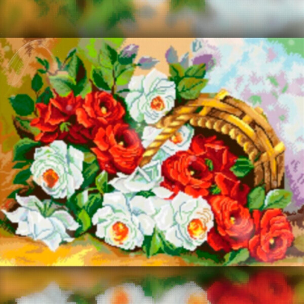 

Алмазная вышивка The Wortex Diamonds Корзина цветов 30x40 (TWD10019)