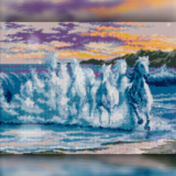 

Алмазная вышивка The Wortex Diamonds Бег лошади 30x40 (TWD20027)