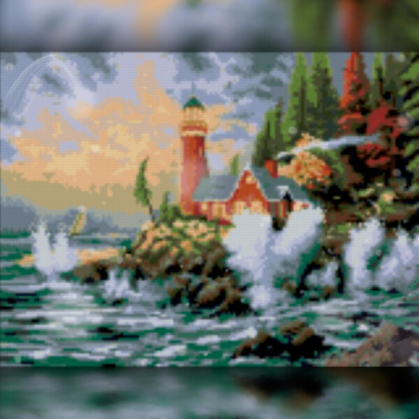 

Алмазная вышивка The Wortex Diamonds Маяк 30x40 (TWD30024)