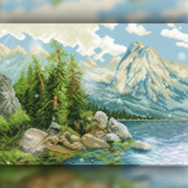 

Алмазная вышивка The Wortex Diamonds Горный пейзаж 30x40 (TWD30028)