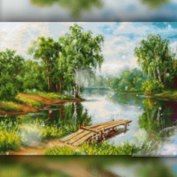 

Алмазная вышивка The Wortex Diamonds Пруд 30x40 (TWD30031)