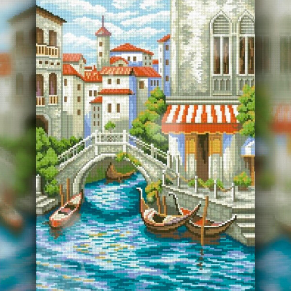 

Алмазная вышивка The Wortex Diamonds Венеция 30x40 (TWD30039)
