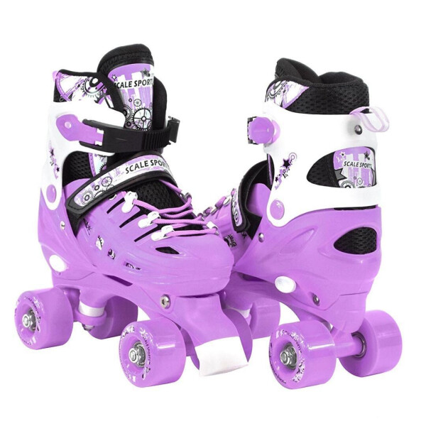 

Детские ролики квады Scale Sports фиолетовые, размер 34-38 1777540421-M