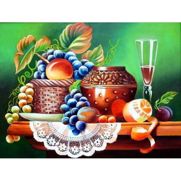 

АЛМАЗНАЯ ВЫШИВКА (НАБОР) - ФРУКТЫ НА СТОЛЕ DM-231