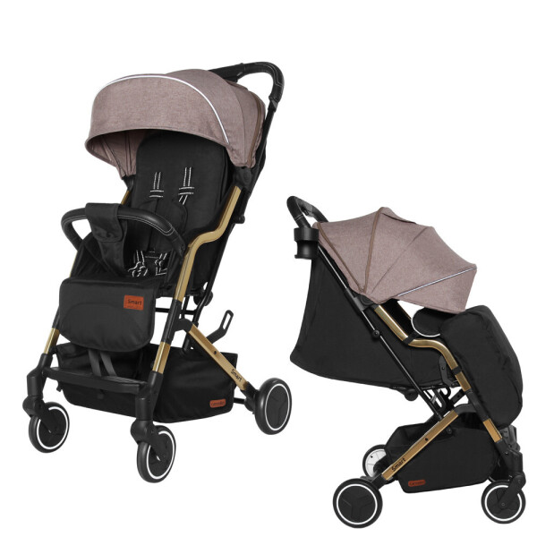 

Коляска прогулочная CARRELLO Smart CRL-5504 Milkshake Beige +дождевик