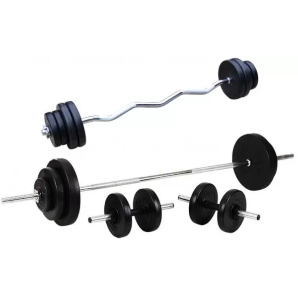 

Силовой набор на 80 кг. 4 грифа + блины. Диски с ABS 05257