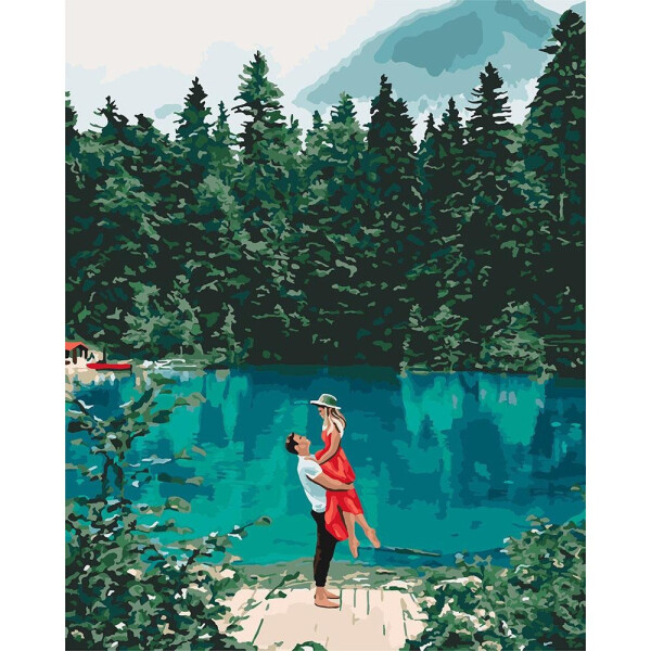 

Картина по номерам Побачення біля озера, 40x50 см., Идейка