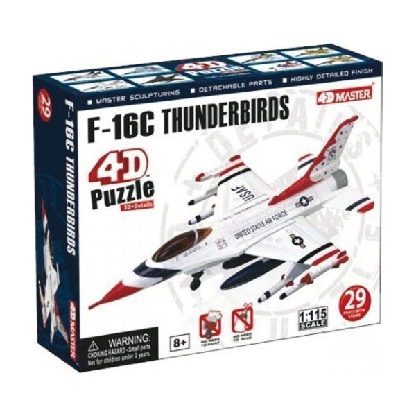

Объемный пазл 4D Master Истребитель F-16C Thunderbirds (Буревестники) (26204)