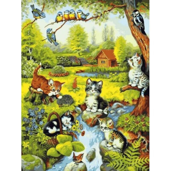 

Картина по номерам Игривые котята, 40x50 см., Babylon