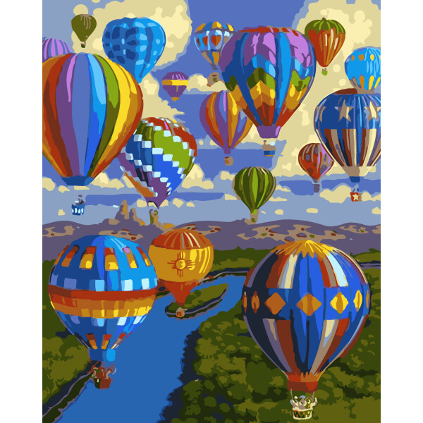 

Картина по номерам Воздушные шары, 40x50 см., Art Story