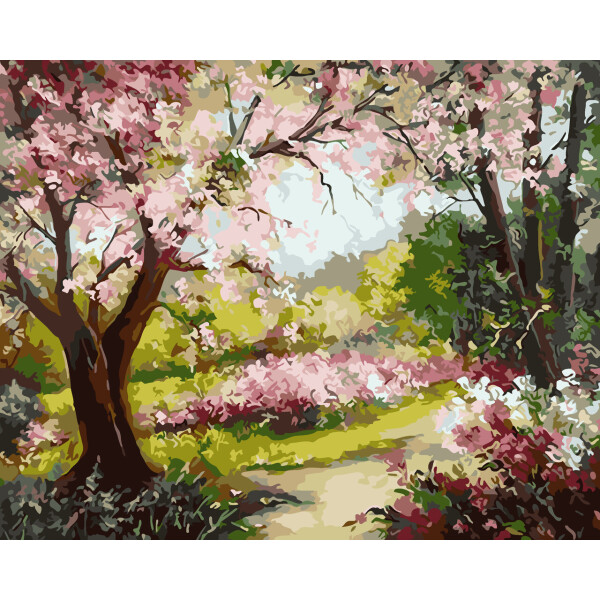 

Картина по номерам Весняний сад, 40x50 см., ArtStory