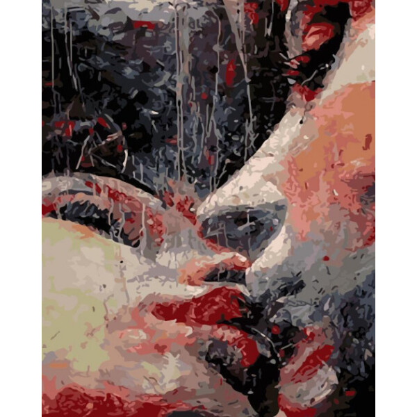 

Картина по номерам Пристрасний поцілунок, 40x50 см., ArtStory
