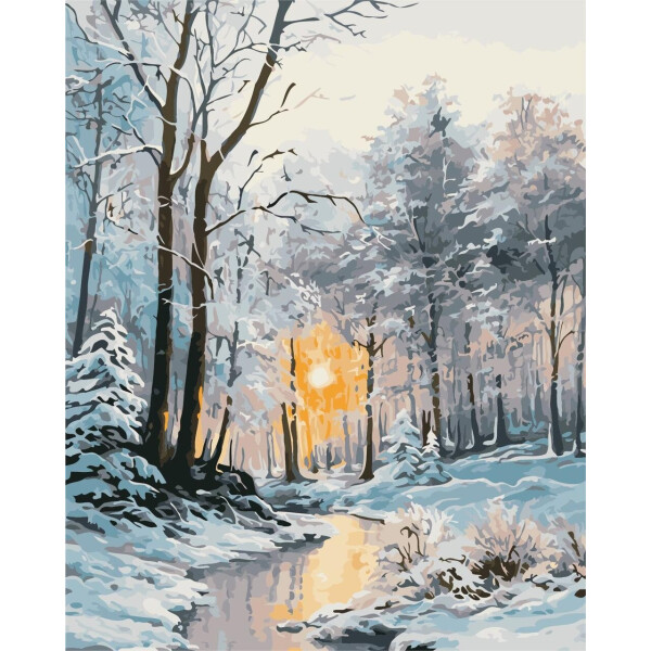 

Картина по номерам Зимовий ліс, 40x50 см., ArtStory