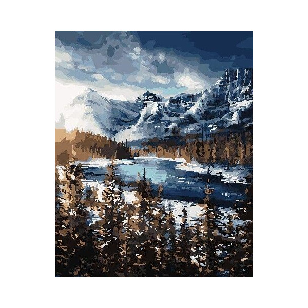 

Картина по номерам Гори взимку, 40x50 см., ArtStory