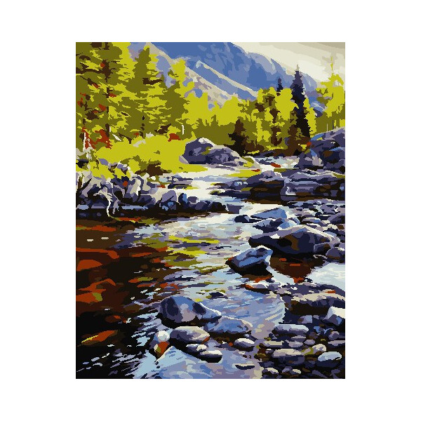 

Картина по номерам Річка в горах, 40x50 см., ArtStory