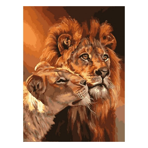 

Картина по номерам Царственная пара, 40x50 см., Babylon Premium