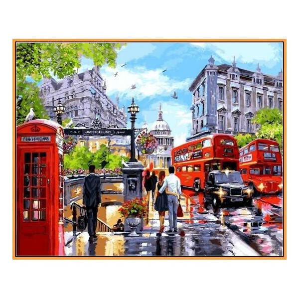 

Картина по номерам Весна в Лондоне, 40x50 см., Babylon Premium