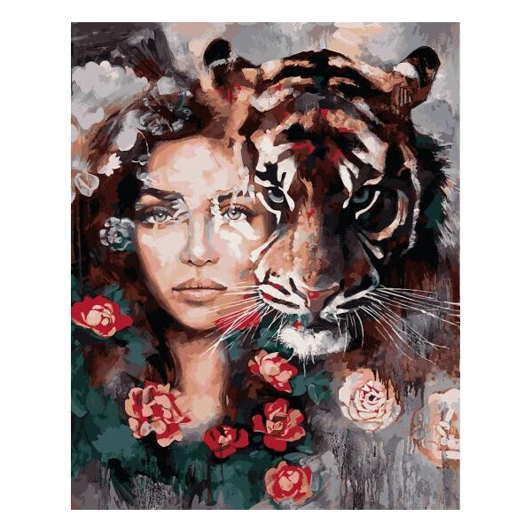 

Картина по номерам Глаза тигра, 40x50 см., Babylon Premium