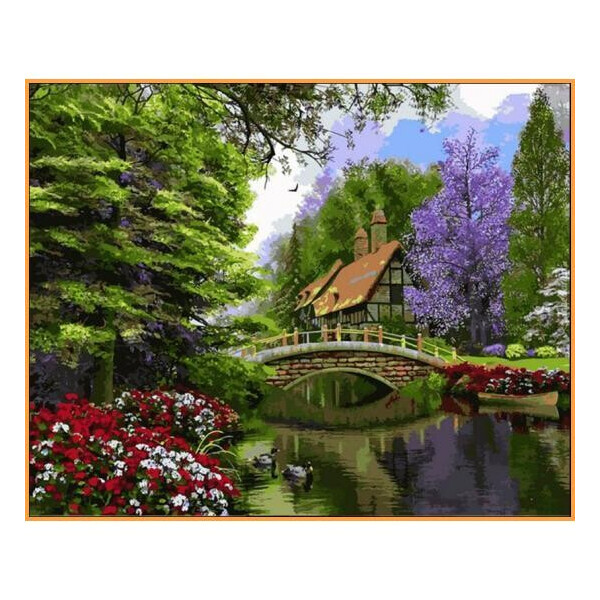 

Картина по номерам Тихий уголок, 40x50 см., Babylon Premium